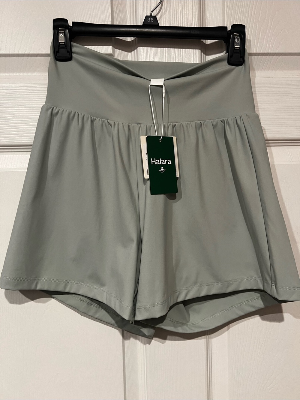Halara Women's High-Waist Performance Shorts in Sage Green